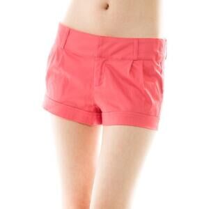 NEW NWT Boutique Coral Pink Pleated Front Casual Dressy Summer Shorts Medium M